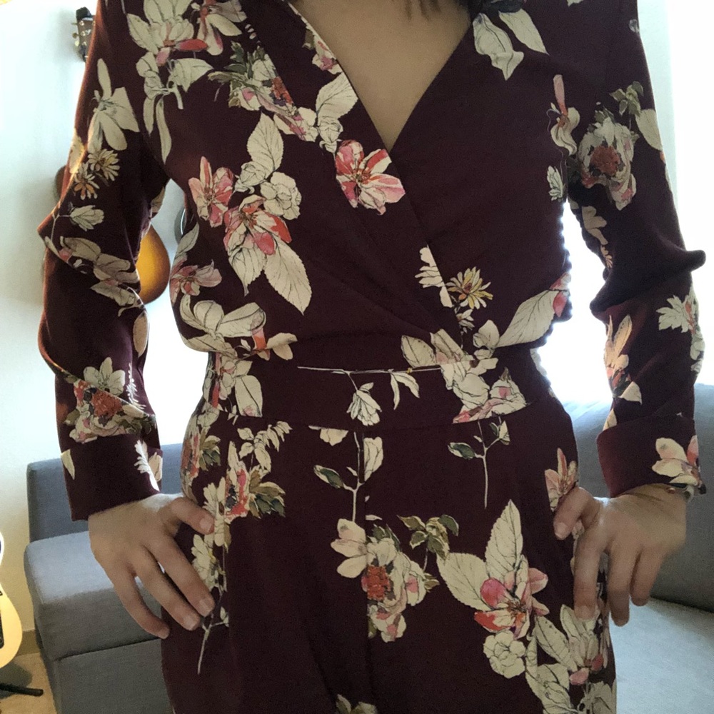 Zara floral jumpsuit